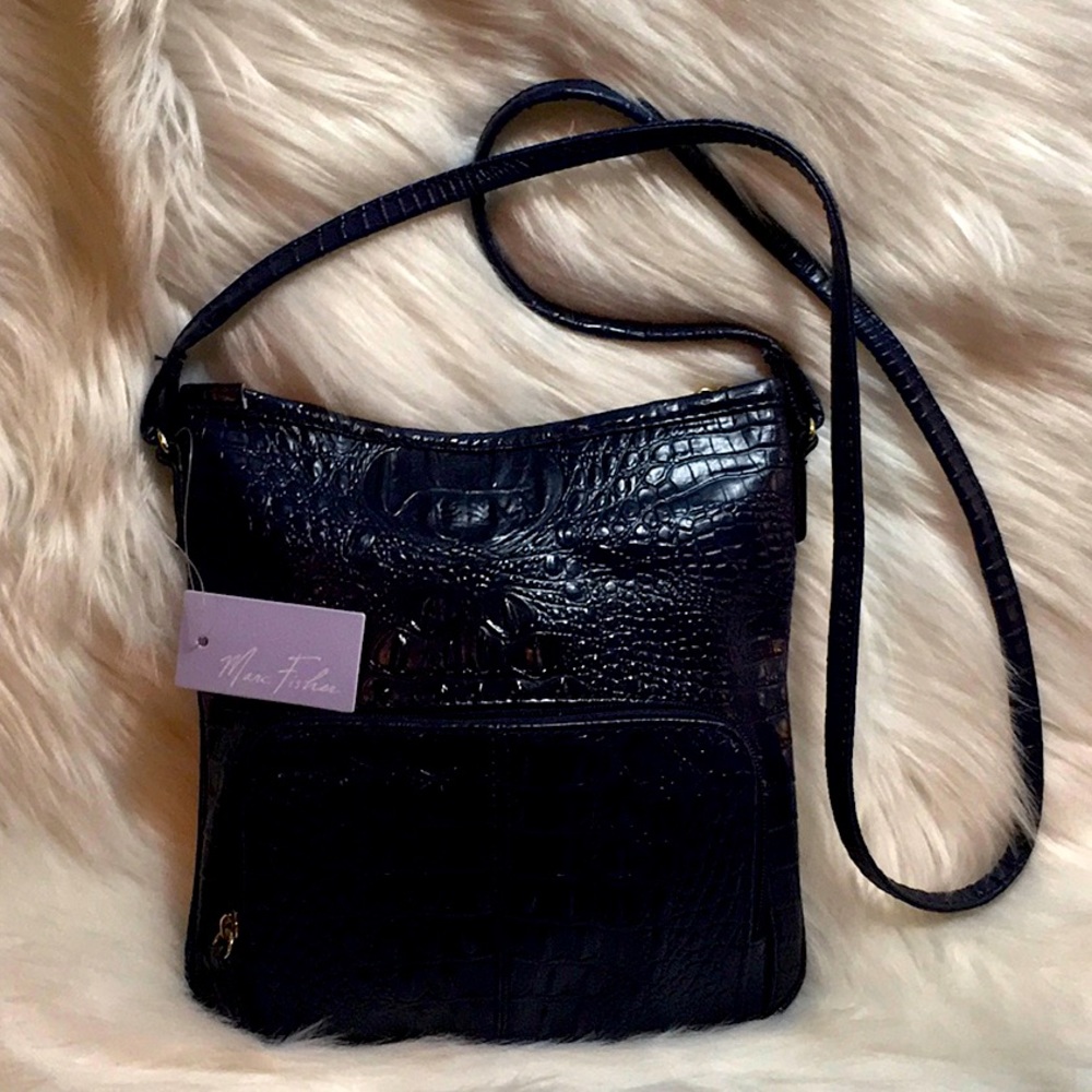 Mark Fisher Croc Embossed Crossbody bag. NWT